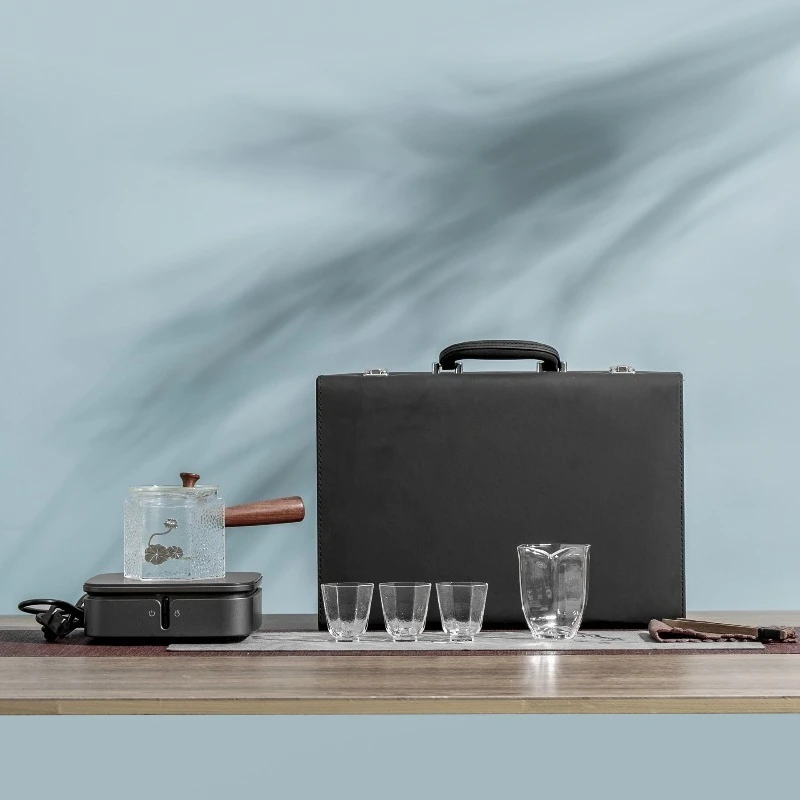 Travel tea set Household portable storage Kung Fu tea making set Japanese tea office