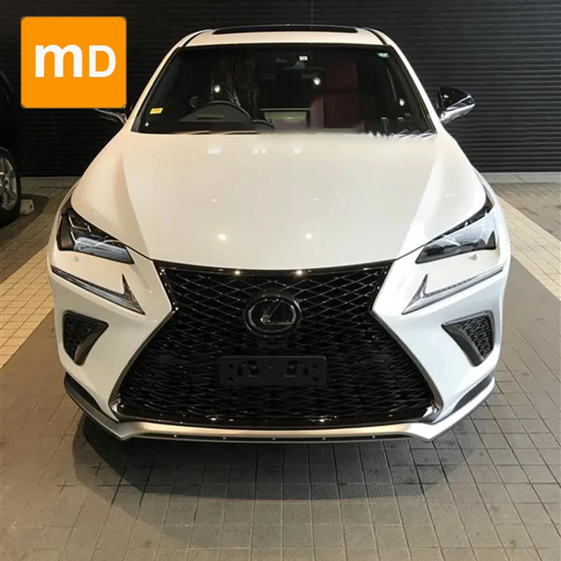 Glossy Black Front Bumpers Radiator Sports Type Grilles For 2015-2020 Lexus NX200/NX300 Modified Car Accessories Upgrade