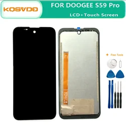 Doogee S59 Pro Display LCD e Touch Screen, 100% Original Testado Digitador LCD, Substituição Do Painel De Vidro, 5,71