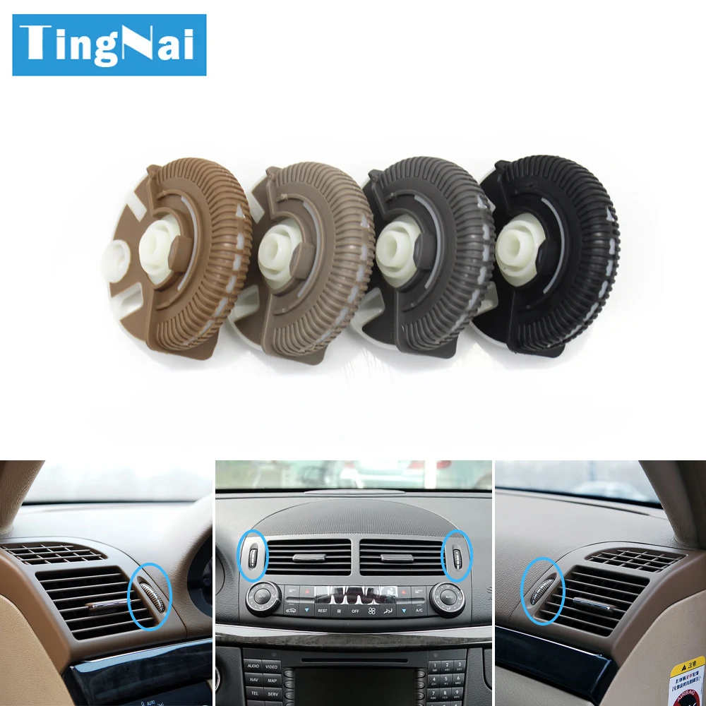 

2PCS Front Rear Air Conditioning Control Roller AC Vent Base Rolling Wheel For Benz E Class W211 E200 E300 E230 E260 E280