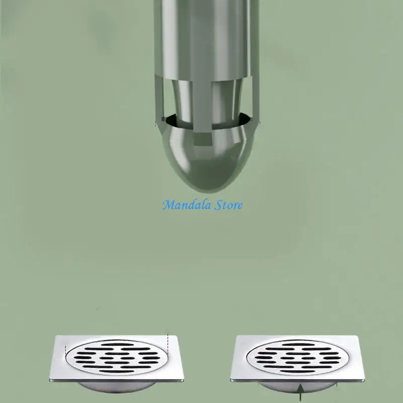 

U2JC Bath Shower Floor Strainer Cover Plug Trap ABS Anti-odor for Sink Bathroom