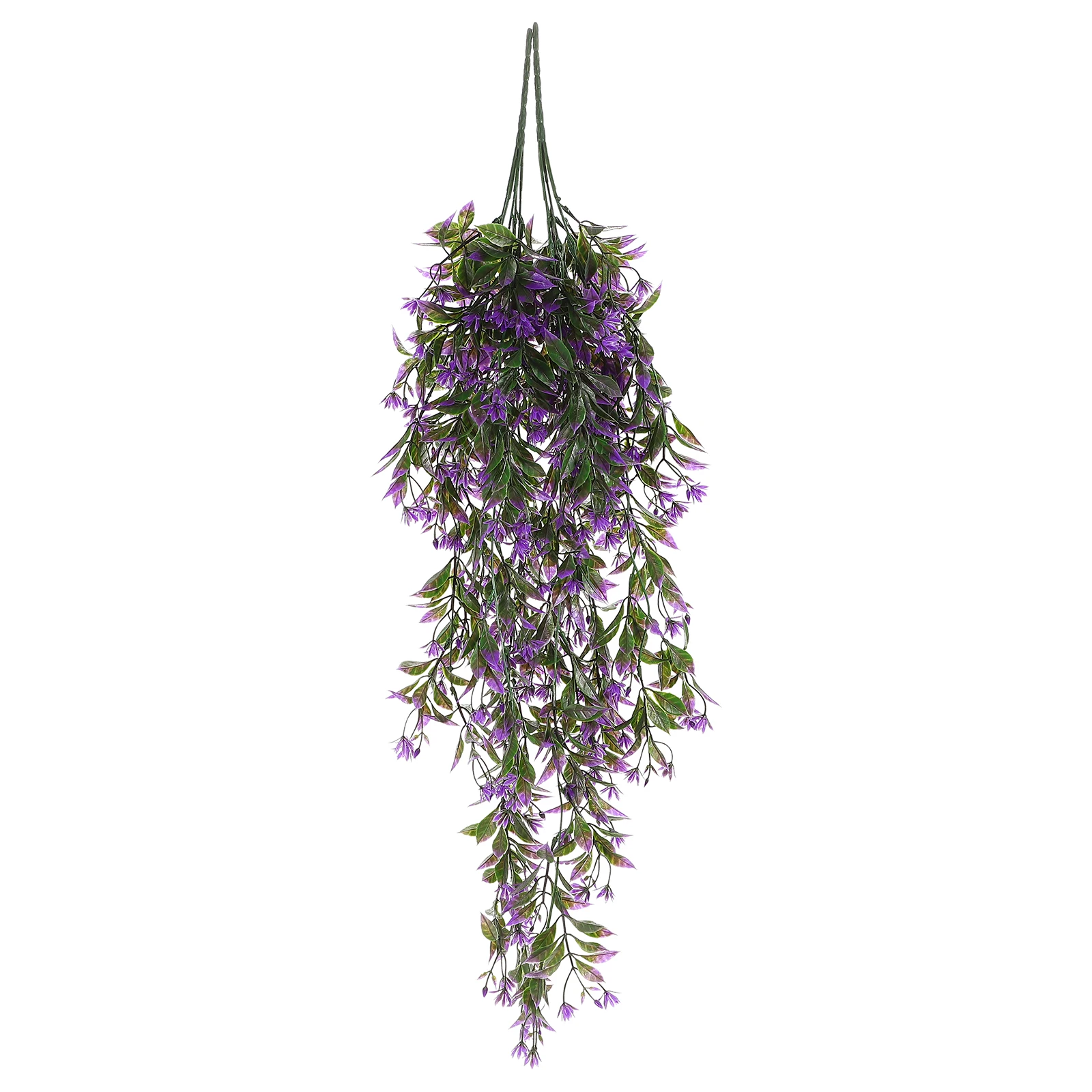 

2pcs Lifelike Artificial Rattan Vine Hanging Decor Wall-Mounted Plant Ornament Garden Fence Decoration Lightweight