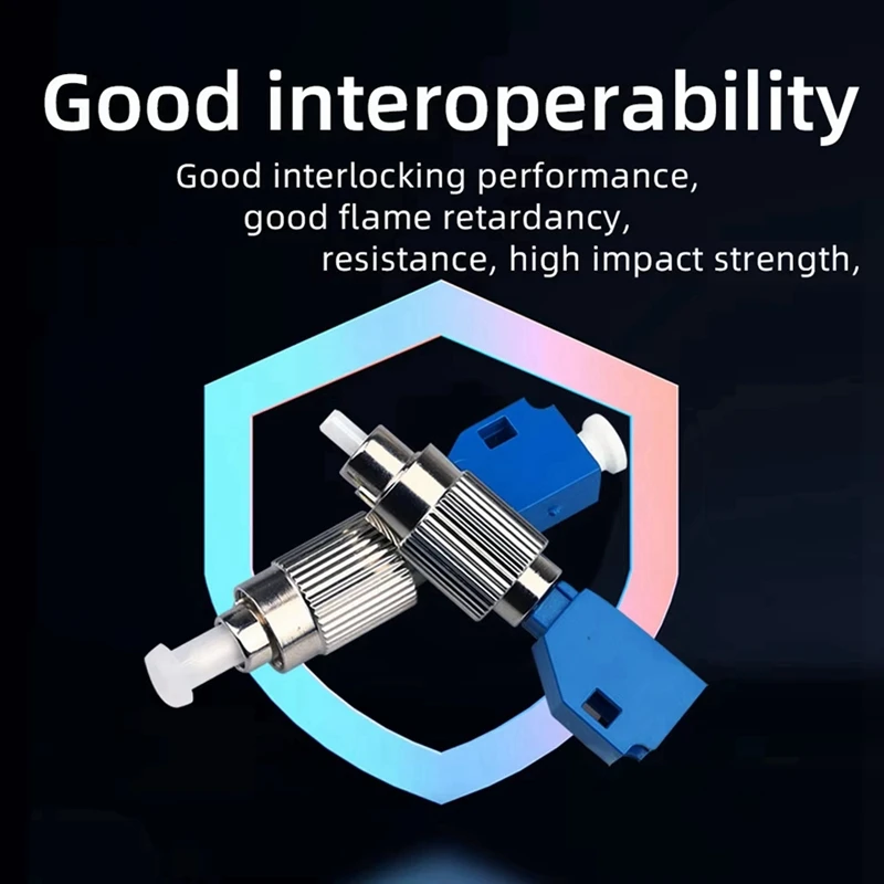 FC Male To LC Female Hybrid Converter Adapter Fiber Optical Power Meter Coupler Single Mode Optical Connector