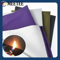 50/100*160cm 600D Fireproof Oxfords Fabric Silver Plated Waterproof Fabrics for Sewing Outdoor Flame Retardant Cloth Accessories