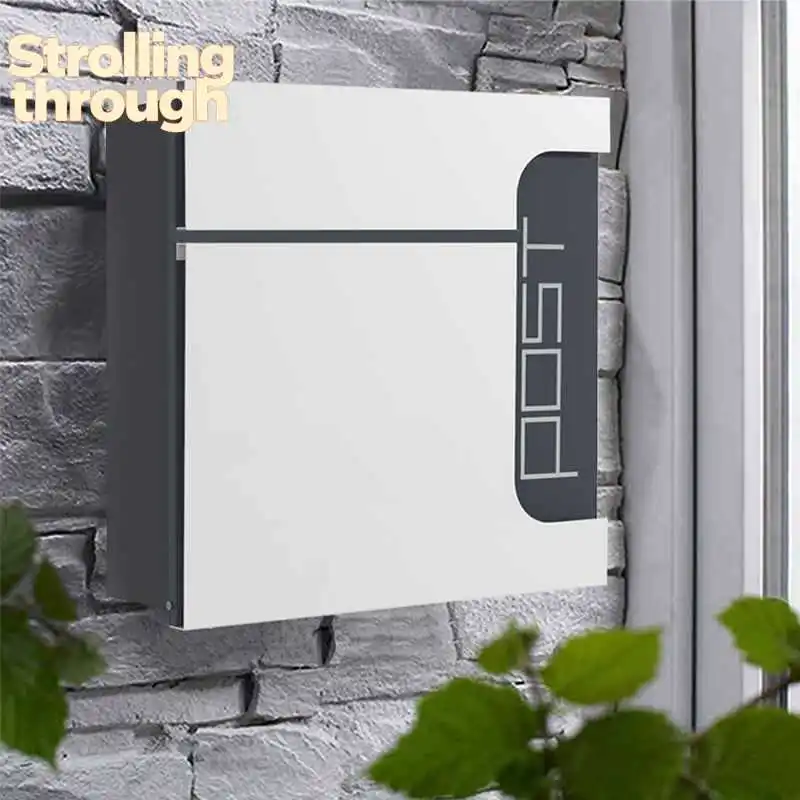 

Почтовый ящик, уличный почтовый ящик для европейских вилл, большой ящик для предложений, уличный почтовый ящик, креативный почтовый ящик из нержавеющей стали