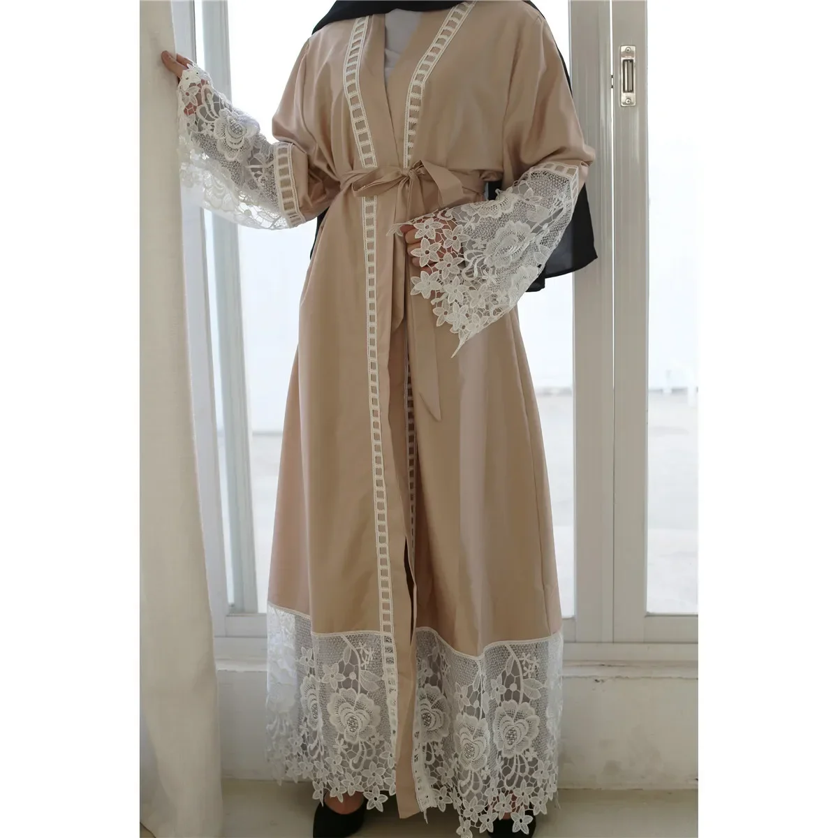 

Femme Musulman Dubai Abaya Cardigan Abaya for Women Casual Embroider Robe Kaftan Muslim Dress Women Caftan Islam Clothing Caftan