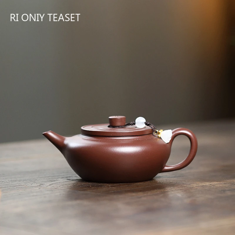 

110ml Yixing Purple Clay Teapot Famous Handmade Small Capacity Tea Pot Zisha Kettle Chinese Teaware Tea Ceremony Customized