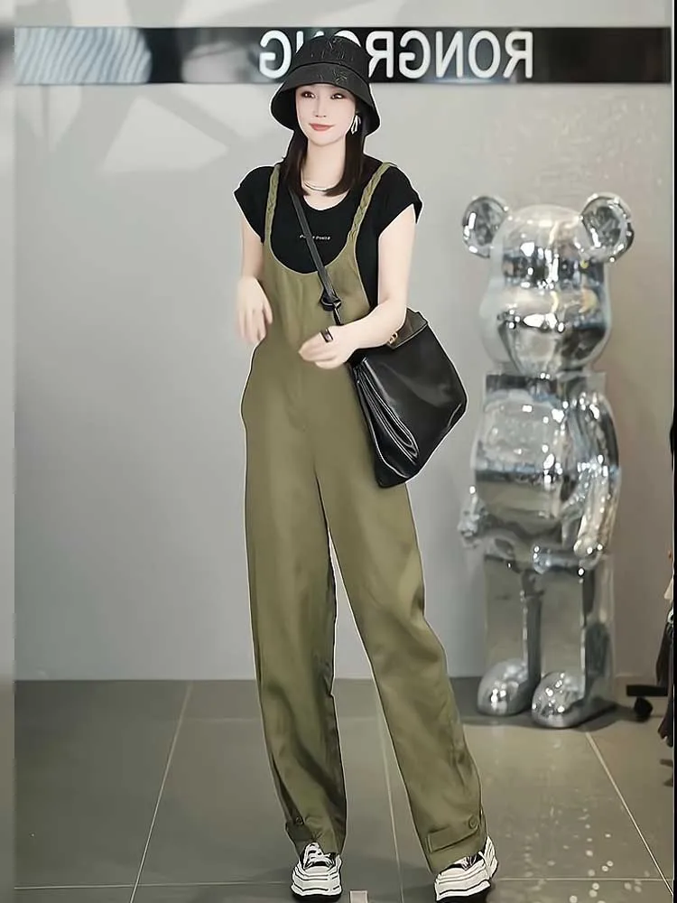 

Женские летние брюки-комбинезон с ремешками, новинка, премиум-класса, очень красивые, элегантные, для повседневной носки