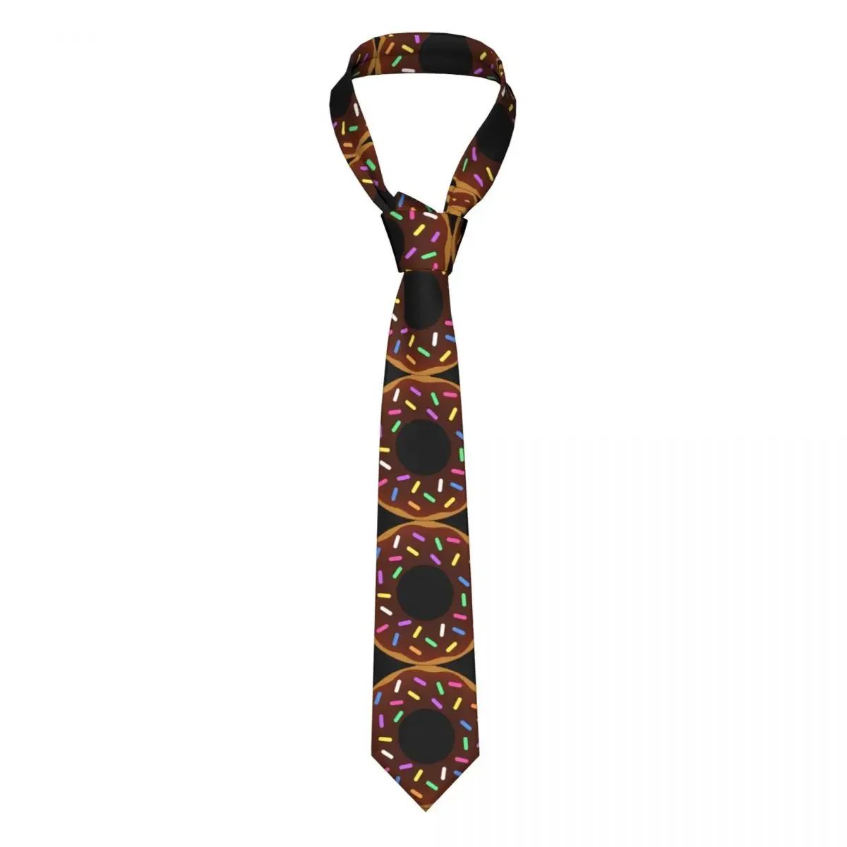 

Donut Unisex Neckties Silk Polyester 8 cm Narrow Neck Tie for Mens Accessories Gravatas Party