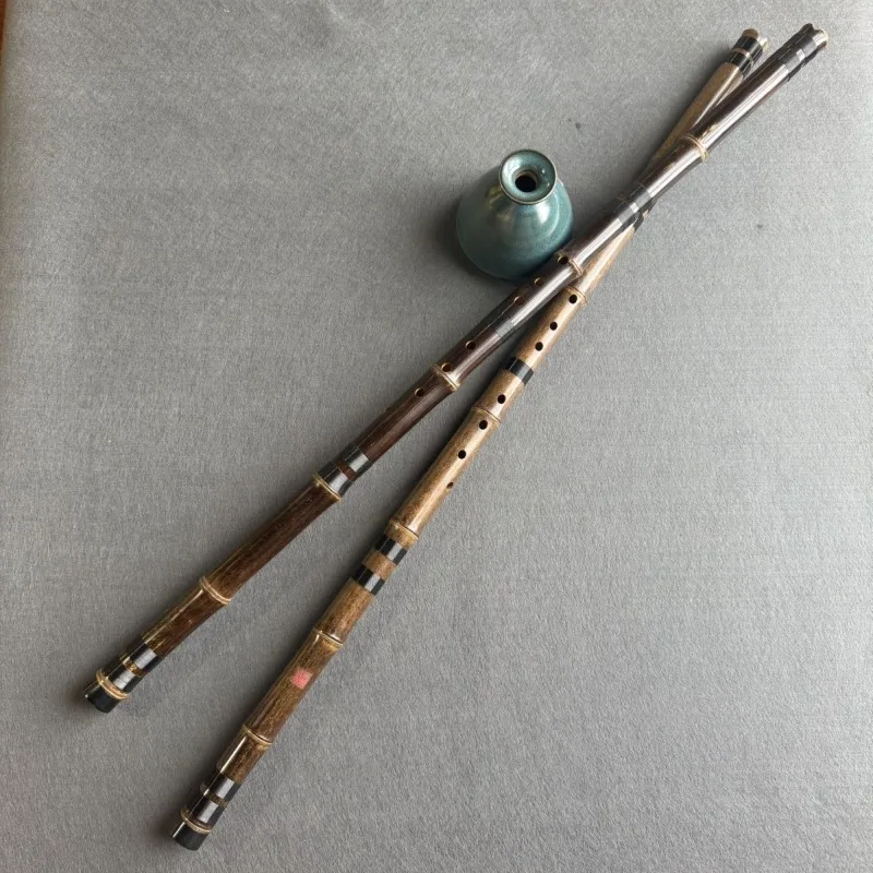 8 Holes Purple Bamboo Xiao G/F/E Key Chinese Vertical Bamboo Flute Practice Performance Xiao Professional Woodwind Instruments