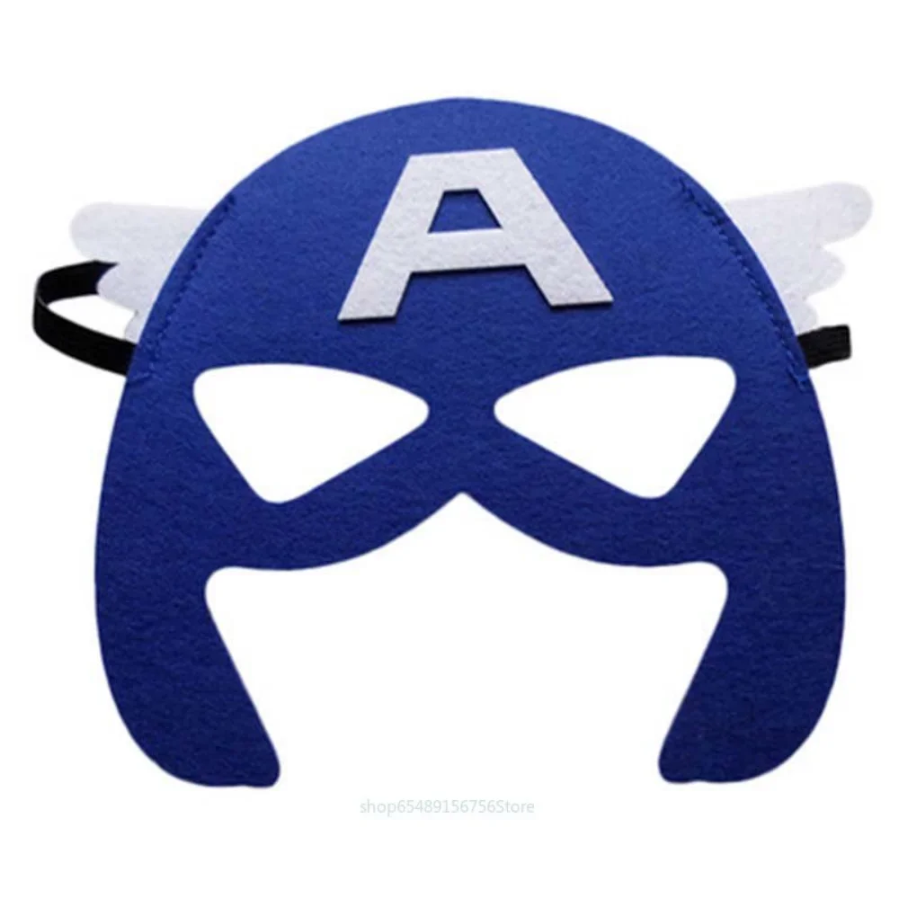 Superhero Party Mask para Crianças, Cosplay, Homem-Aranha, Hulk, Capitão América, Homem de Ferro, Halloween Masquerade, Eyeshade Felt, Presente