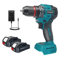 2-Speed 10mm Electric Brushless Drill Cordless Handheld Drill Screwdriver 60-100N.m Portable Power Tools For Makita 18V Battery