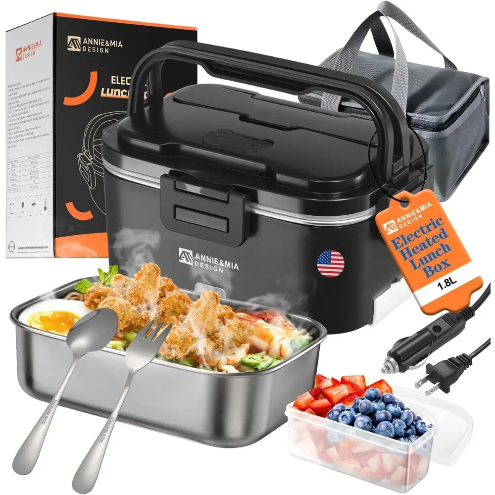 

100w 1.8L Portable Food Warmer for Adults, Home/Car/Office/Truck Use