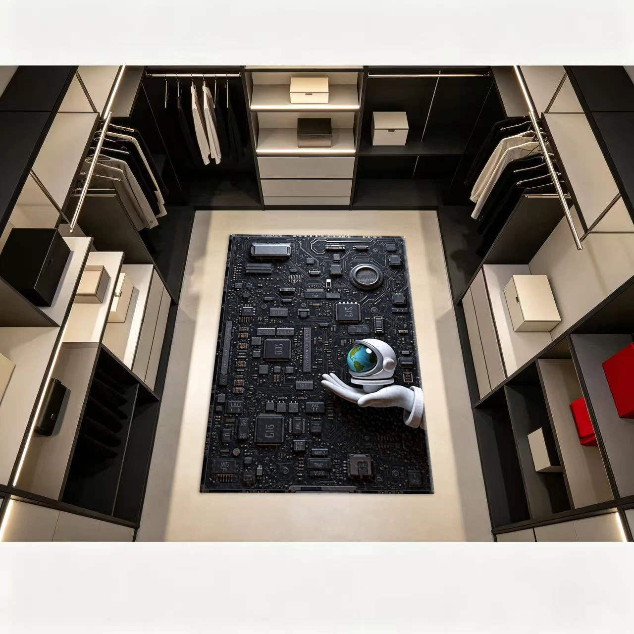Tapis de sol antidérapant impr - Office Tech Room avis et prix
