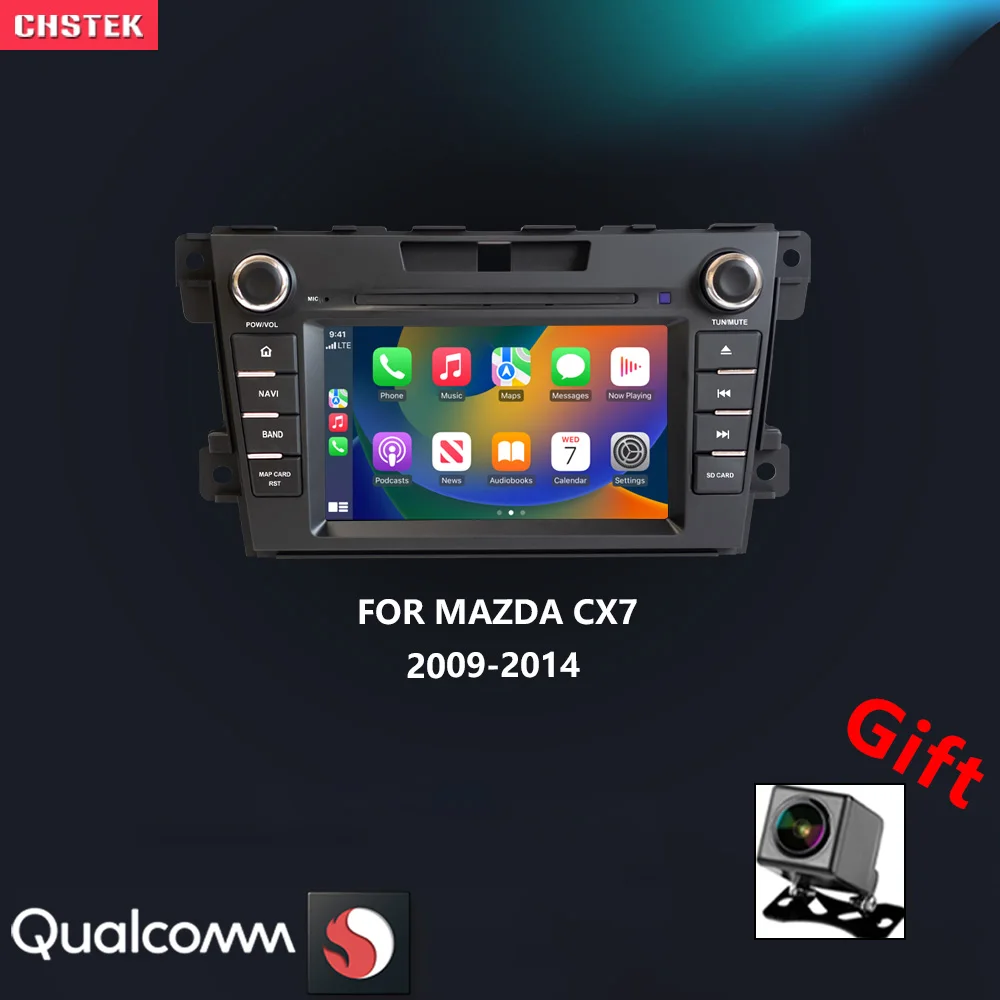 

CHSTEK Car Radio Android 13 For Mazda CX7 CX-7 2010-2014 Carplay Multimedia Auto Stereo Navigation WIFI 4G Automoradio Bluetooth