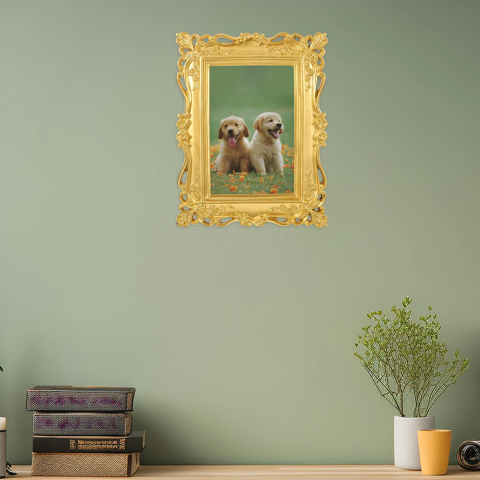 

Retro Photo Frame Floral Picture Vintage Decor Unique Minimalist Frames Adult Aesthetic