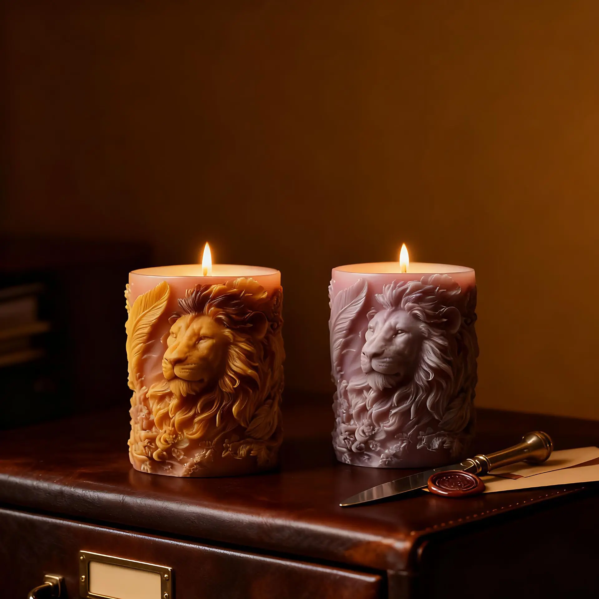 

DIY креативная силиконовая форма для свечей Короля Льва