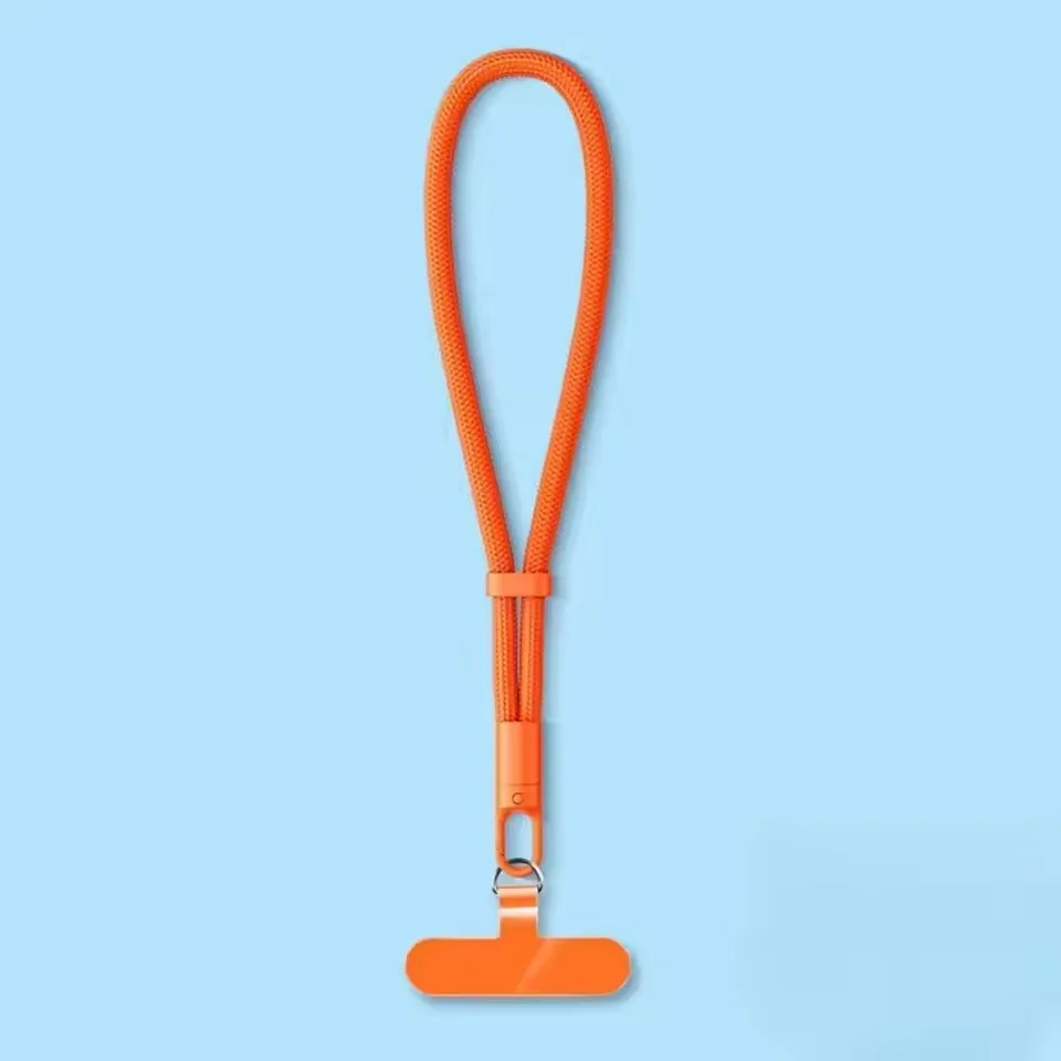 Universelles, verstellbares Handy-Lanyard, kurzes Handgelenkband mit selbstsicherndem Anti-Drop-Design, langlebiges Polyester-Telefonband