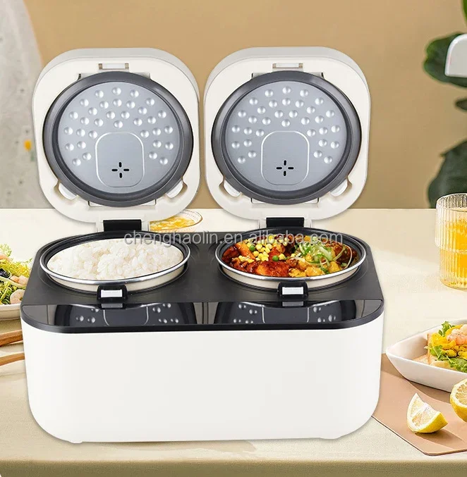Multifunctional  Non Stick Pan Timing Reservation Function Compartmentalized Double Coil Electric Smart Rice Cooker