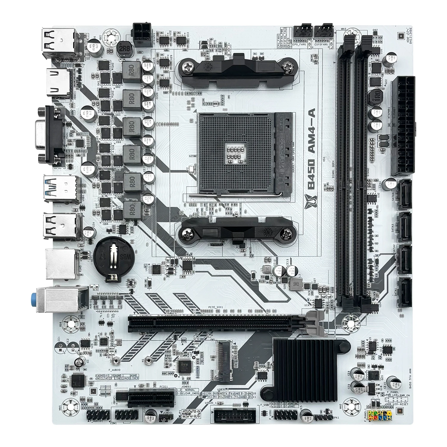 Imagem -02 - Placa-mãe de Mesa Suporta Amd Ryzen Cpu de Geração 15 Hdmi Vga Memória Ddr4 Dual-channel Nvme M.2 Ngff Machinist-b450