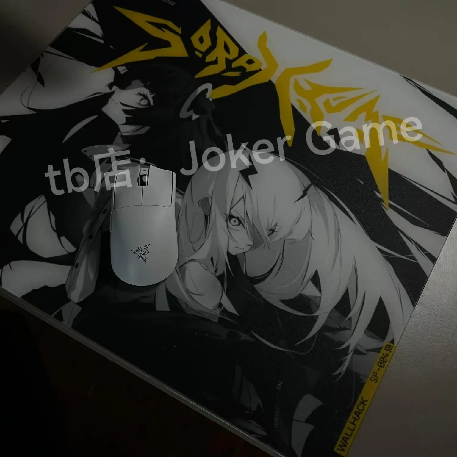 

WALLHACK Twins-SORA X YUME Glass Mouse pad Gaming FPS Tempered Glass Copy Edition Mouse Pad Smooth Professional PC Gamer Gifts