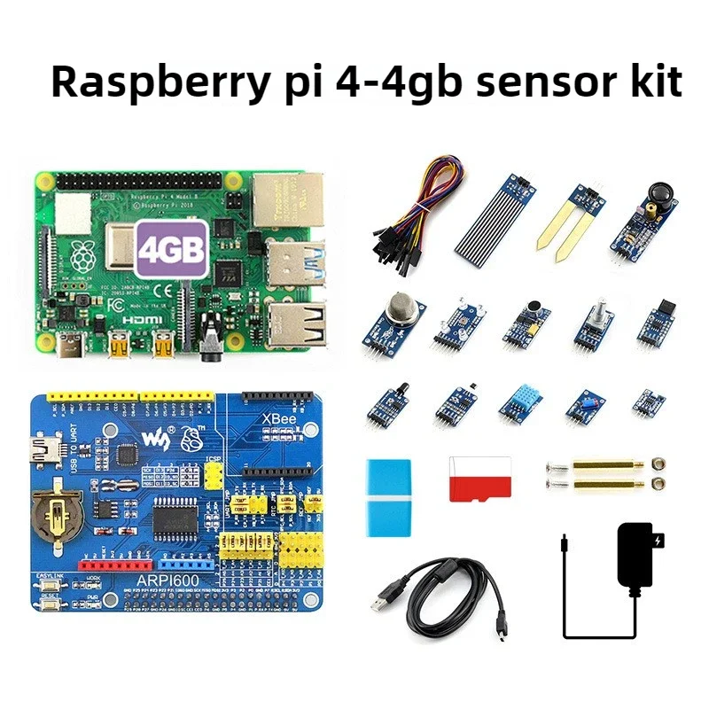 BCM2711B0 Quad Processor Raspberry Pi 4 Model B 8GB 2GB/4GB python development board usb3.0 Bluetooth 5.0