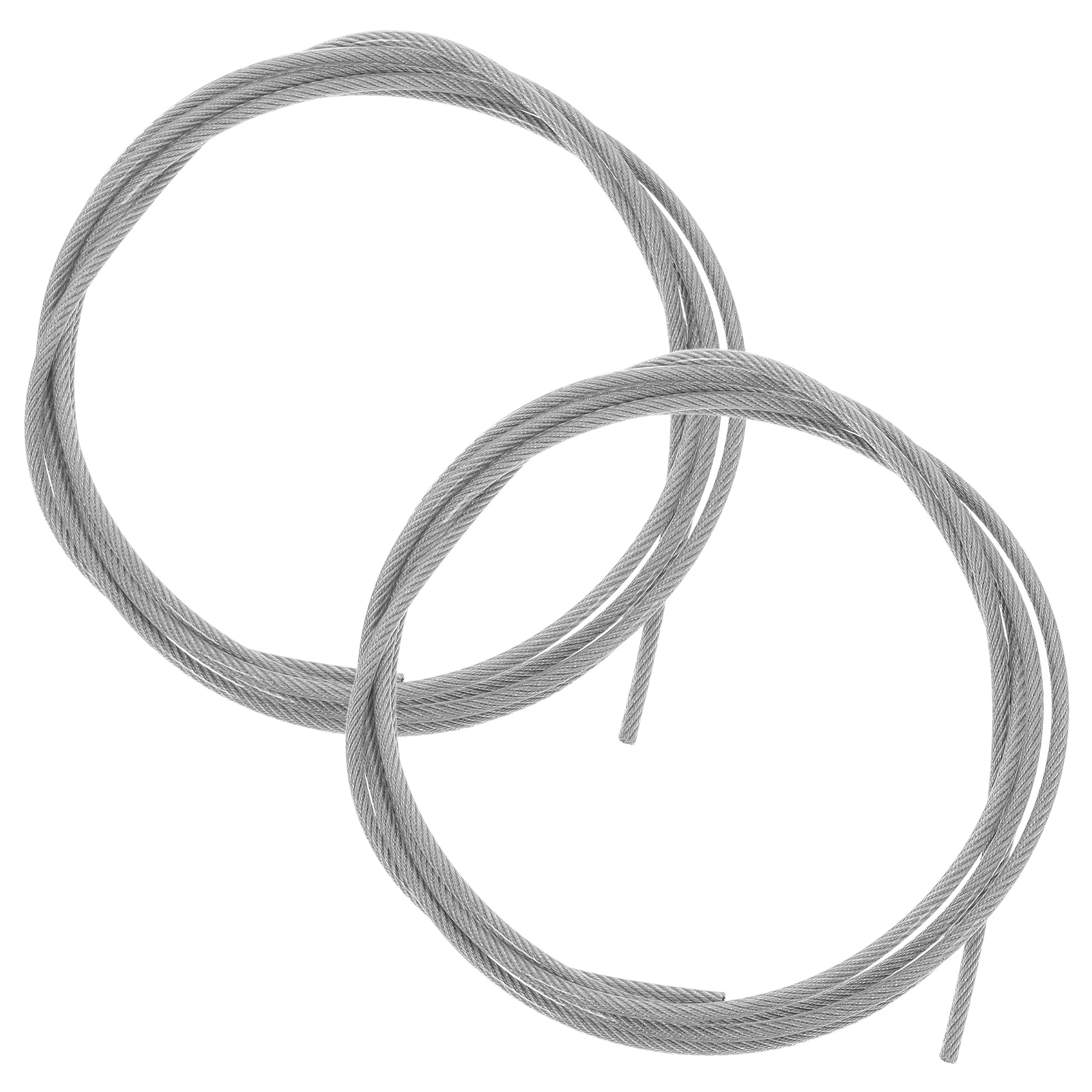 

2 Pcs Basketball Frame Thread Rope Hoop Cable Replacement Parts String Wire Net Cables for Silver Cord Nets