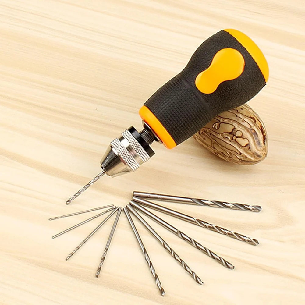 TFORU-taladro Manual Mini herramienta de taladro manual juego de herramientas portátiles taladro de mano pequeño, taladro de mano para carpintería para joyería modelo