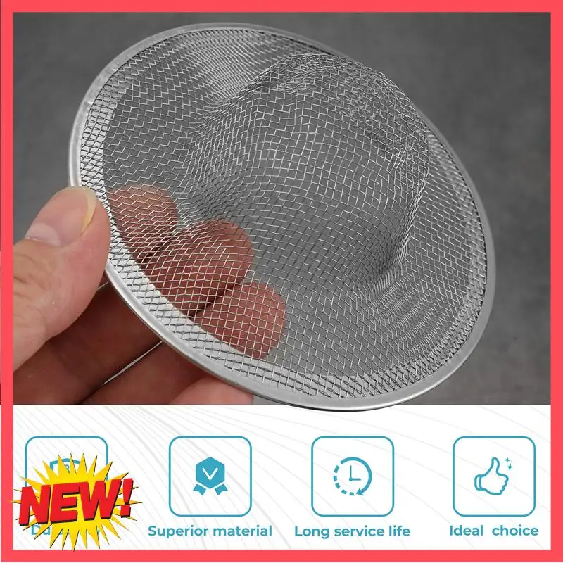 

B17C 6Pcs Kitchen Bathroom Sink Mesh Strainer Stainless Steel, Large Medium And Small (Pack Of 6)