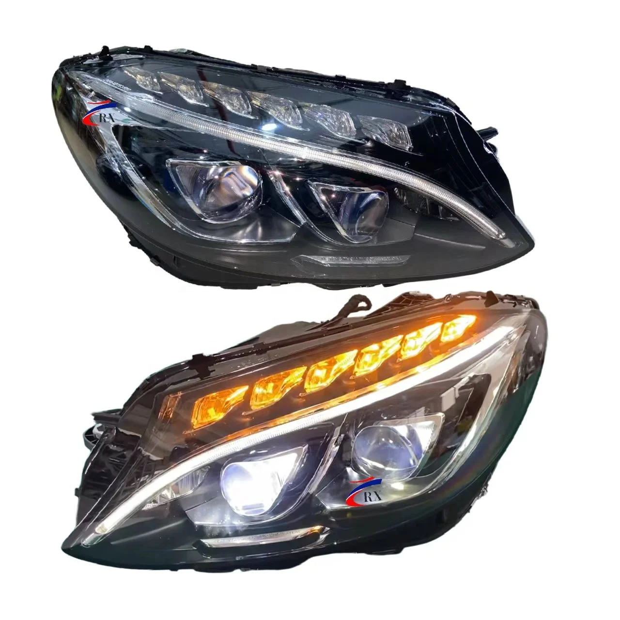 

For 2015 2018 C-Class W205 Automatic Lighting System with Highly Configured Dual Lens Light Emitting Diode Headlamps