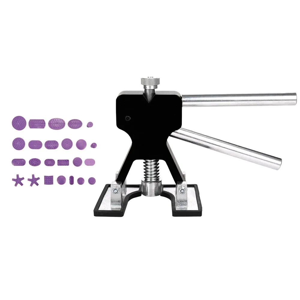 

24 шт. инструменты, автомобильный кузов, без покраски, инструмент для ремонта вмятин, высококачественный подъемник для вмятин, смешанный вытягивающий рисунок, прокладка