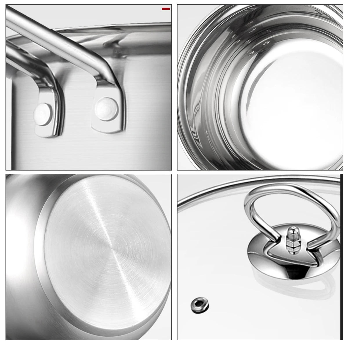 

Thickened Milk Pot with Lid Soup Baby Cooking Pan for Stove Butter Induction Small Cookware