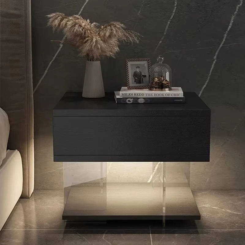 Modern Lightweight Luxury Bedside Table Floating Bedroom Bedside Table Small Storage Bedside Table