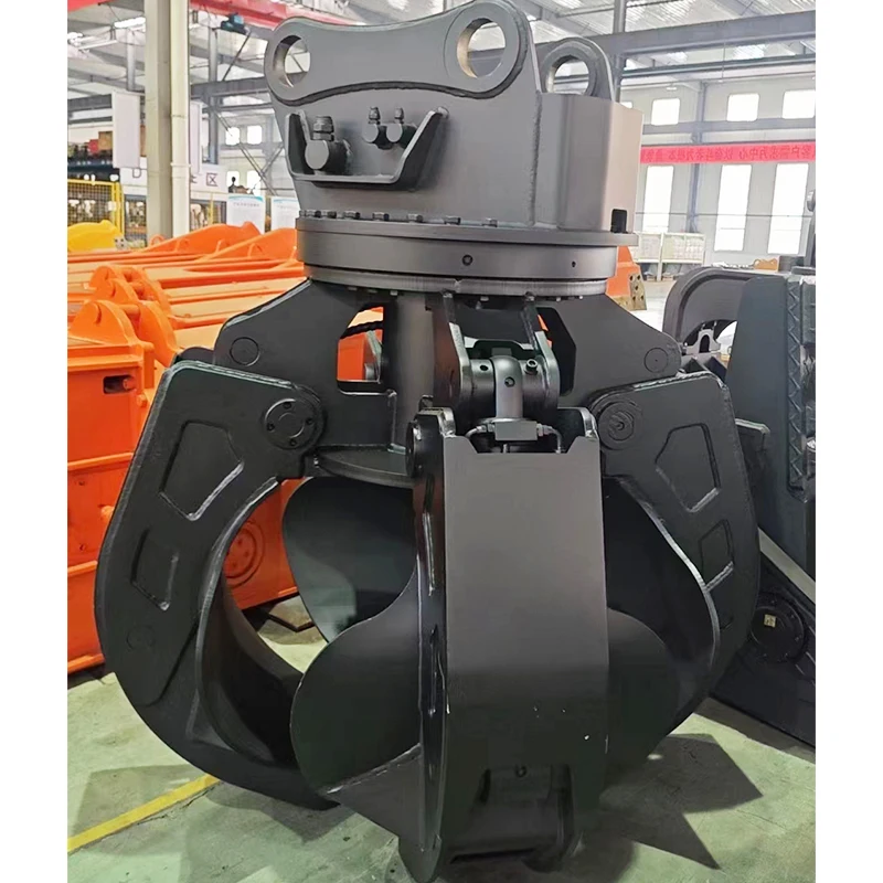 Orange Peel Grapple Customized Excavator Attachment for Scrap Handling Poly Grab 500L Capacity