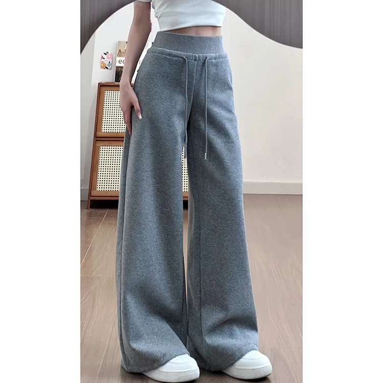 American Sle Hot Girl ey Slim Wide Leg Pants Women's Casual Loose Slimming Drapey Spring Summer 2025 New Sle