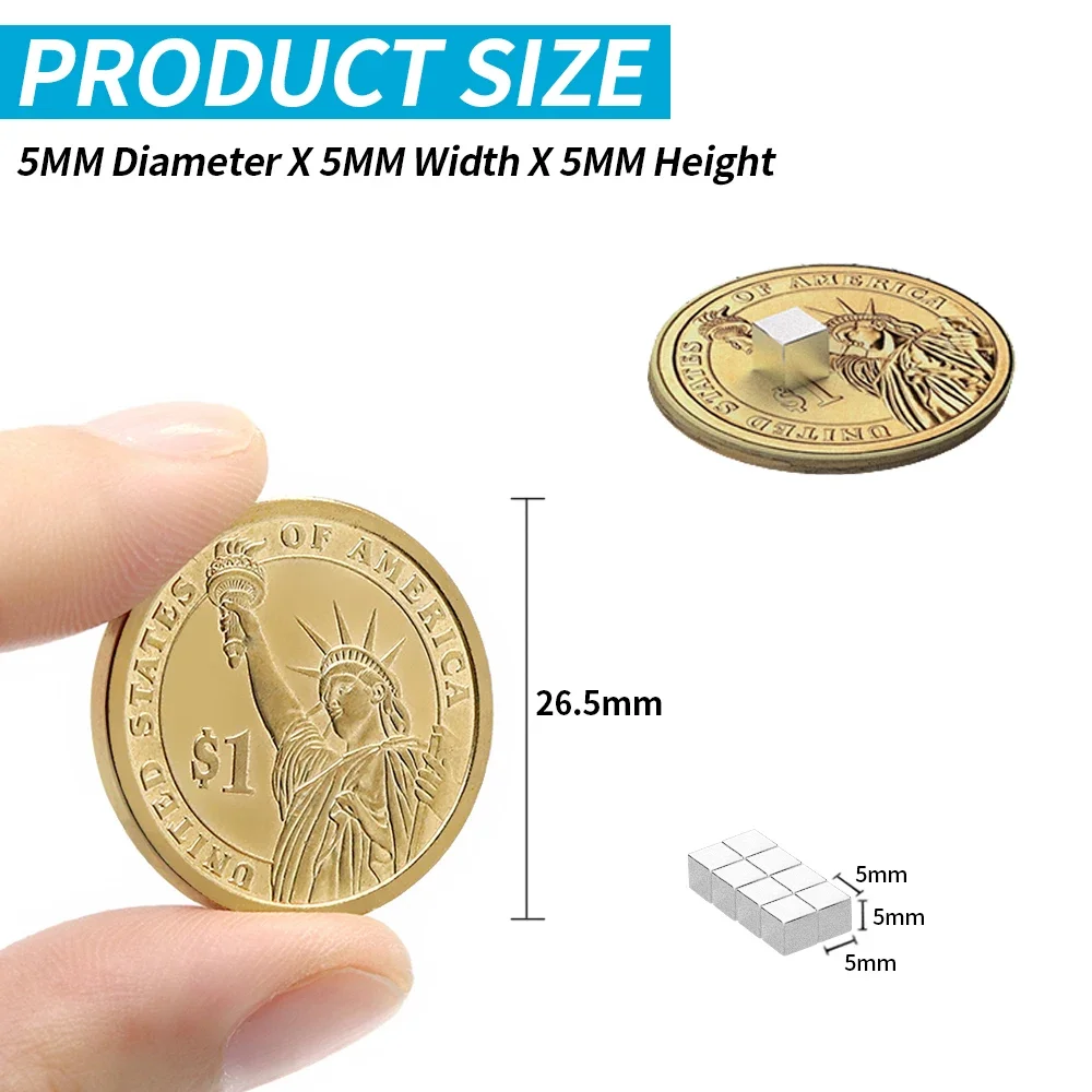 5x5x5mm iman Refrigerator Magnets DIY Office Whiteboard Workshop