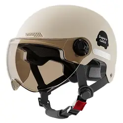 Scooter Safety Hat With Sun Visor For Men Women Lightweight Moto Helmet Open Face Motorcycle Helmet Motorcycle Accessories