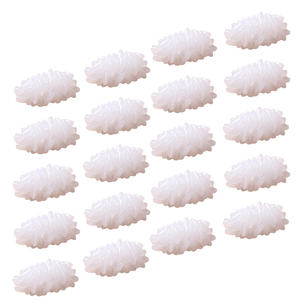 

24Pcs Fake Rice Realistic Decorations Kitchen Food Props for Photography Display Advertisement Photo Ornamental Supplies