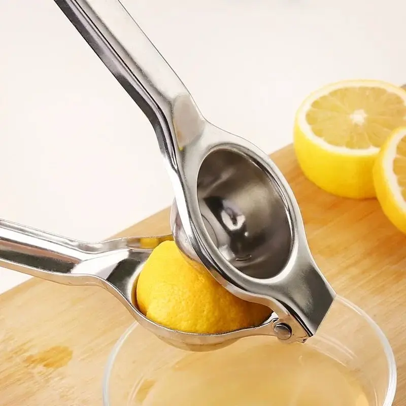 

1pc Manual Stainless Steel Lemon Press, Easy-to-use Kitchen Tool with Ergonomic Handle, Ideal for Outdoor Events and Parties