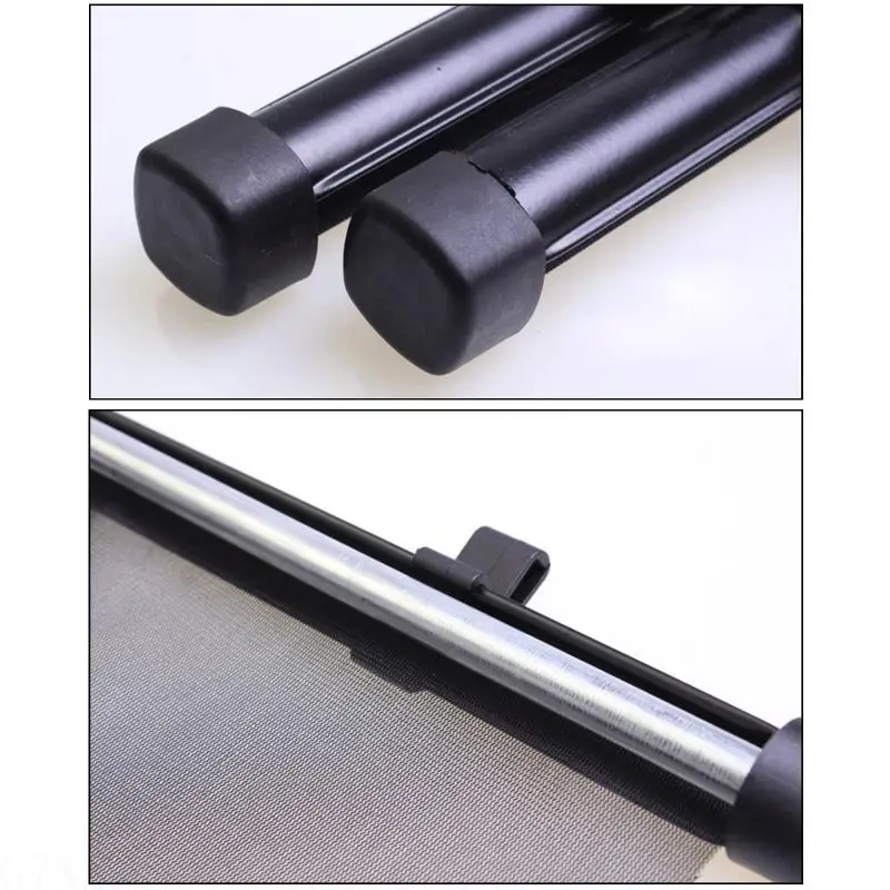 G7NA 2x Auto Vorne Hinten Fenster Sonnenschutz Rollvorhang für Sonnenblende für Schutz – Detail 10