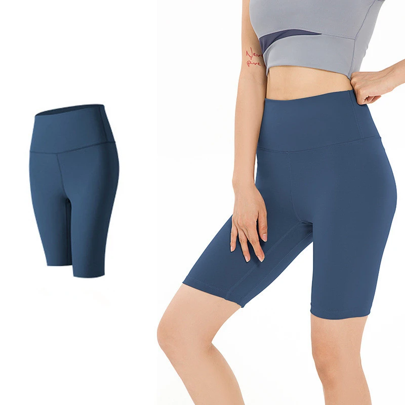 Women Sports Short Yoga Shorts High Waist Breathable Soft Fitness Tight Women Yoga Legging Shorts Cycling Athletic Gym Shorts