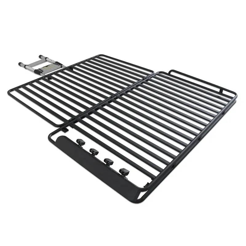 Heavy Duty Steel Universal Cargo  Top Lage Rier Roof Basket Black     With Tent