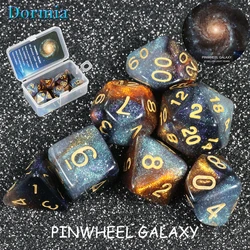 Universe Galaxy d & dgame Set di dadi D4-D20 RPG migliori regali 8 colori per scegliere il gioco da tavolo TRPG dadi