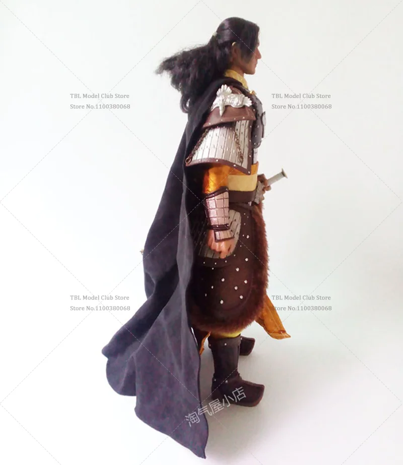 Roupas masculinas em escala 1/6, futuristas militares antigos, espadachim, capa de pelúcia grossa, manto de algodão para figura de ação de 12 polegadas, soldado