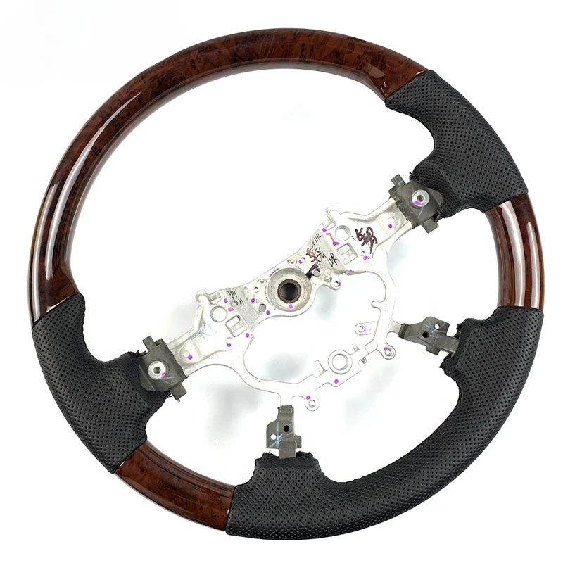 

For Toyotas steering wheel Camry wood steering wheel Avalon Corolla Prius Yaris C-HR RAV4 Highlander can be customized