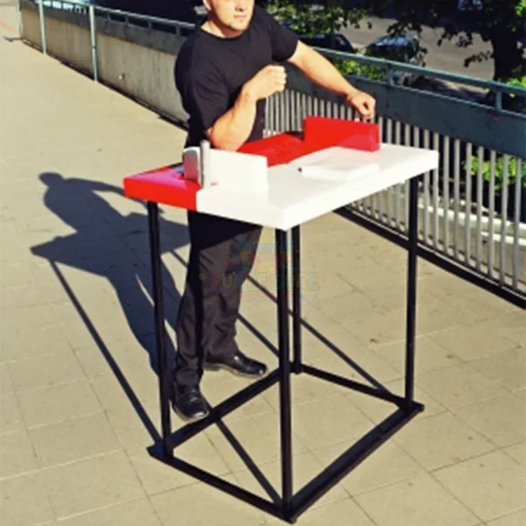 Professional Carbon Steel Arm Wrestling Table Gym Exercise Tools Sports Equipment Arm Wrestling Table For Sale