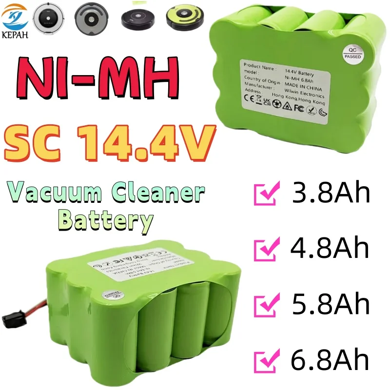 

НОВЫЙ Ni-Mh аккумулятор SC 14,4 В 4800-12800 мАч для KV8 XR210 XR510 XR210A XR210B XR510B XR510C роботы-пылесосы