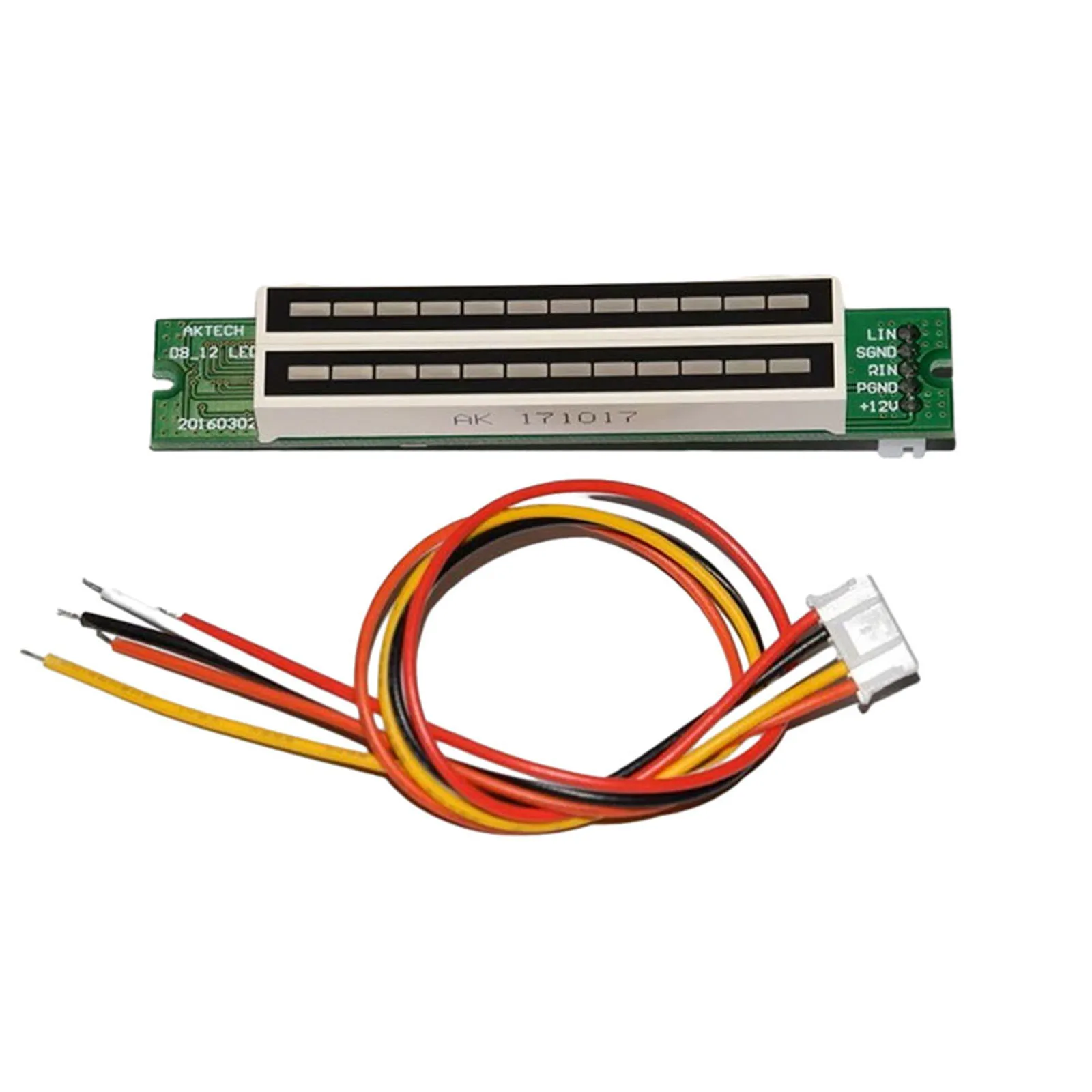 Professional Mini Dual 12bit LED Music Level Indicator Module with Adjustable Light Speed for Audio Applications