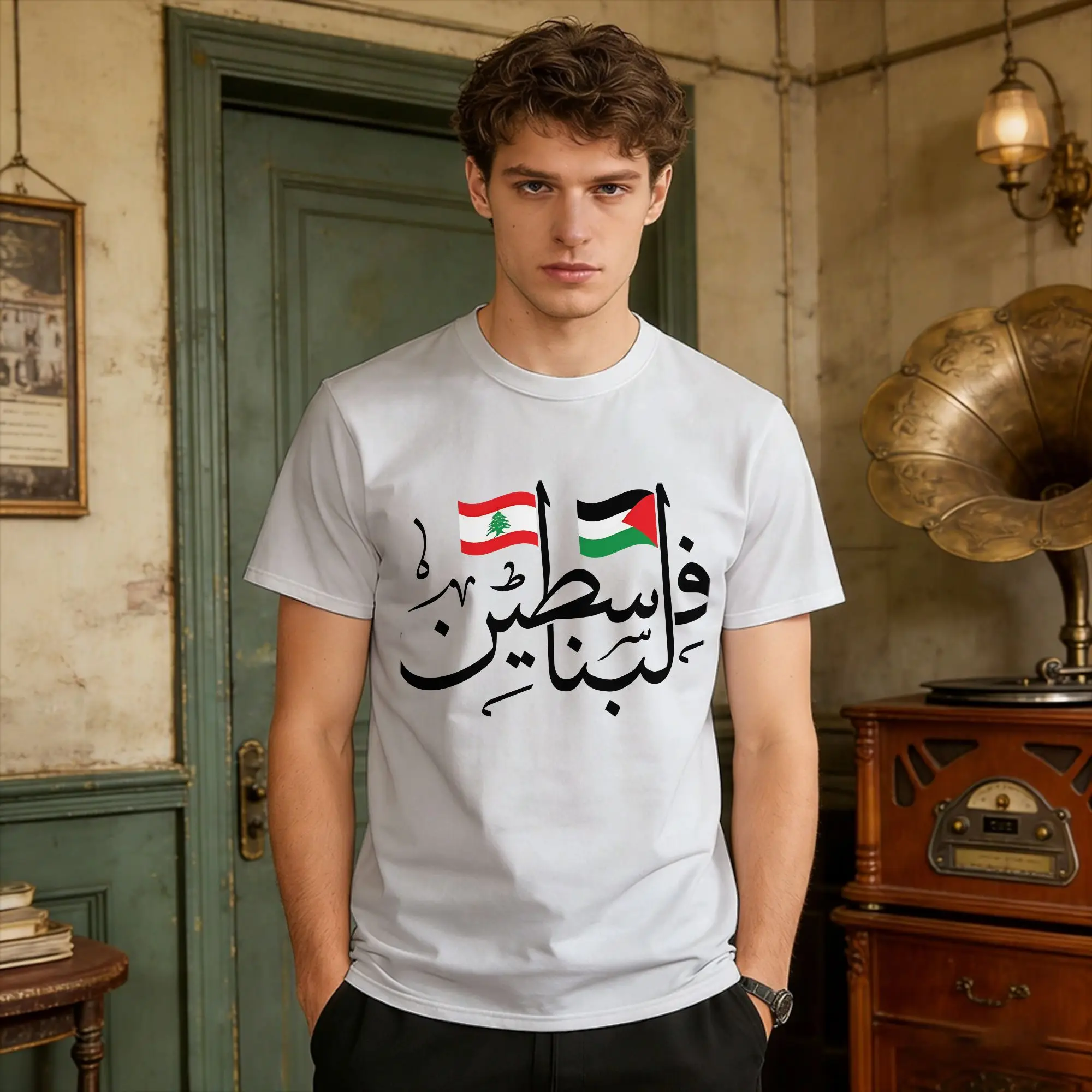 Men Women's T-Shirt Lebanon Flags Arabic T Shirts Harajuku  Summer Tees Y2K Casual 100 Cotton Tops Plus Size 6XL