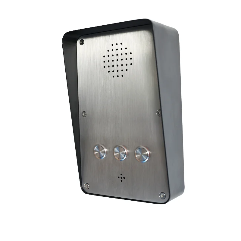 Emergency Lift Parking SOS Intercom System Metal Metal Analog Phone Audio Pushbutton Call Unit SIP IP Call Help Box